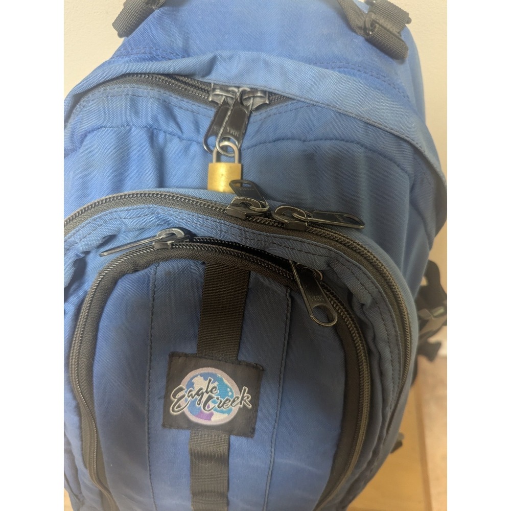 Eagle Creek Travel Backpack Blue Black Carry On Daypack Hiking‎ Waist Belt Value - Picture 12 of 16